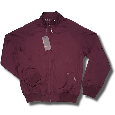 Classic Ben Sherman Mod Retro Harrington Jacket Burgundy Wine Preview